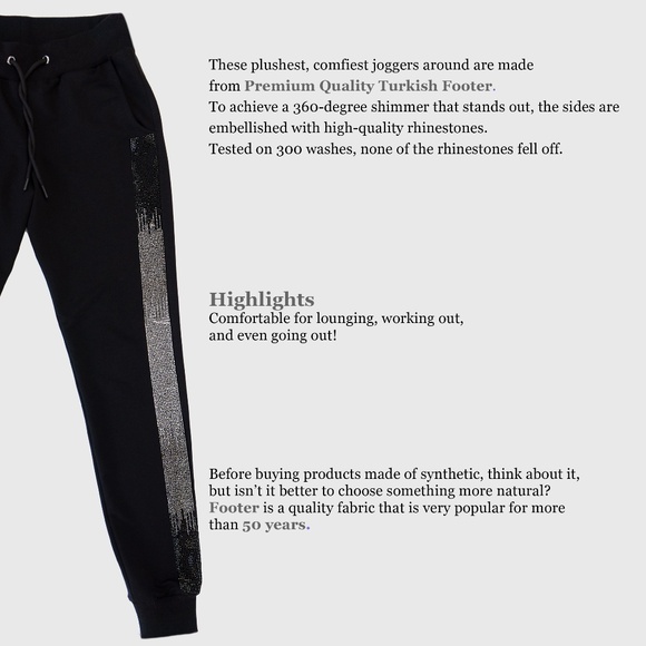 New Women Diamond Joggers, Premium Joggers, Soft Joggers, Sweatpants with pocket - Picture 5 of 11